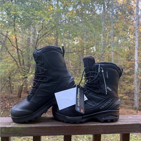 NWT - Salomon Men's Black Snow Boots DISCLOSURE: TAGS FELL OFF, NO TAGS - Picture 2 of 13